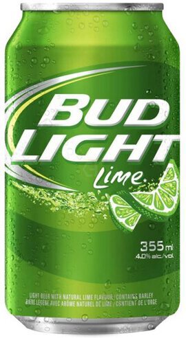 BUD LT LIME CANS