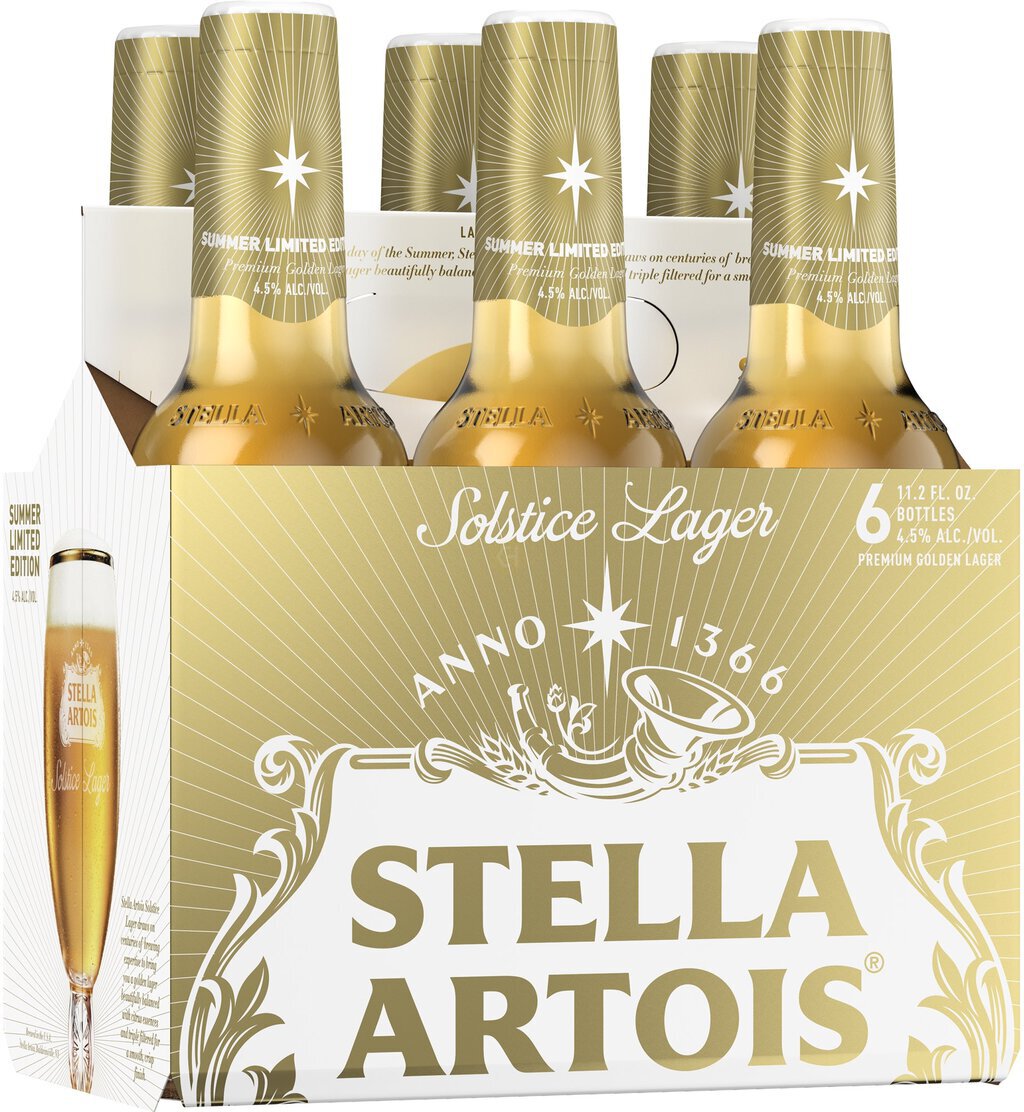 STELLA ARTOIS 6 BOTTLES