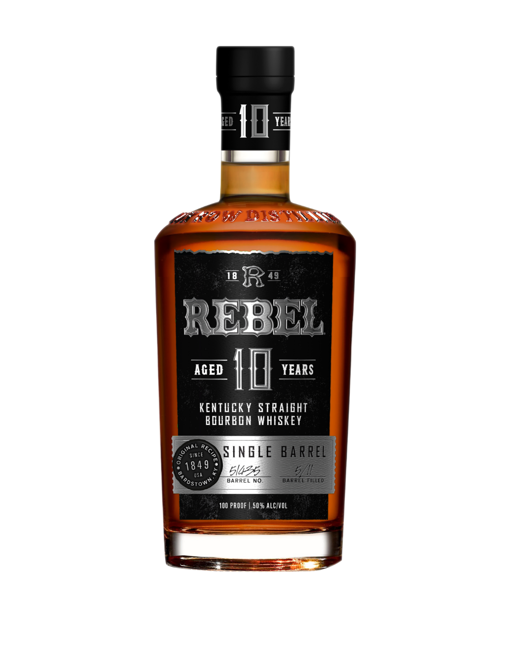 REBEL YELL 10 YEAR SINGLE BARREL