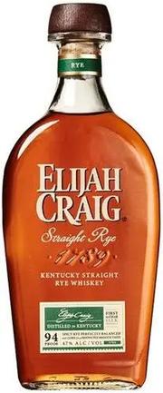 ELIJAH CRAIG STRAIGHT RYE